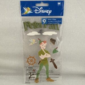 Disney Peter Pan EK Success Jolees Dimensional Stickers Collage Tinkerbell New